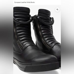 Marcella NYC - Karma Boots - Black Leather - Size 6